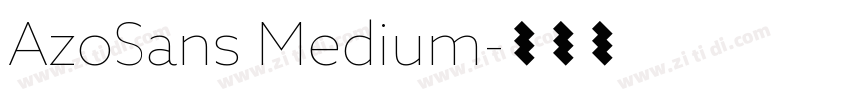 AzoSans Medium字体转换